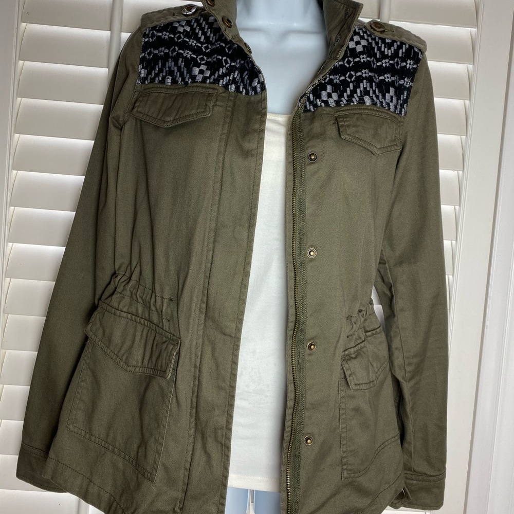 COPY - Mudd embroidered utility army jacket, Size XS